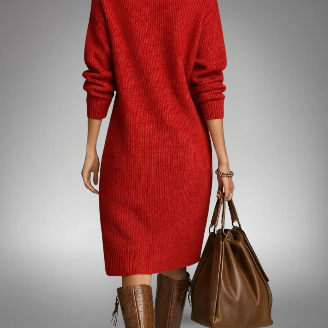 Sophisticated High Neck Dress for Women