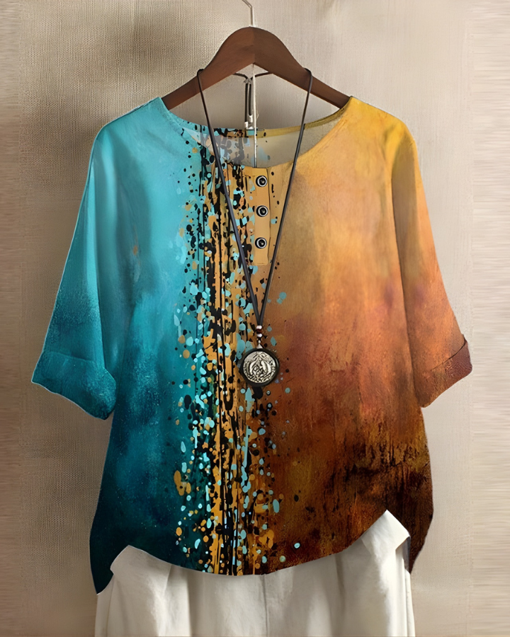 Summer Boho Top, Women's Relaxed Fit