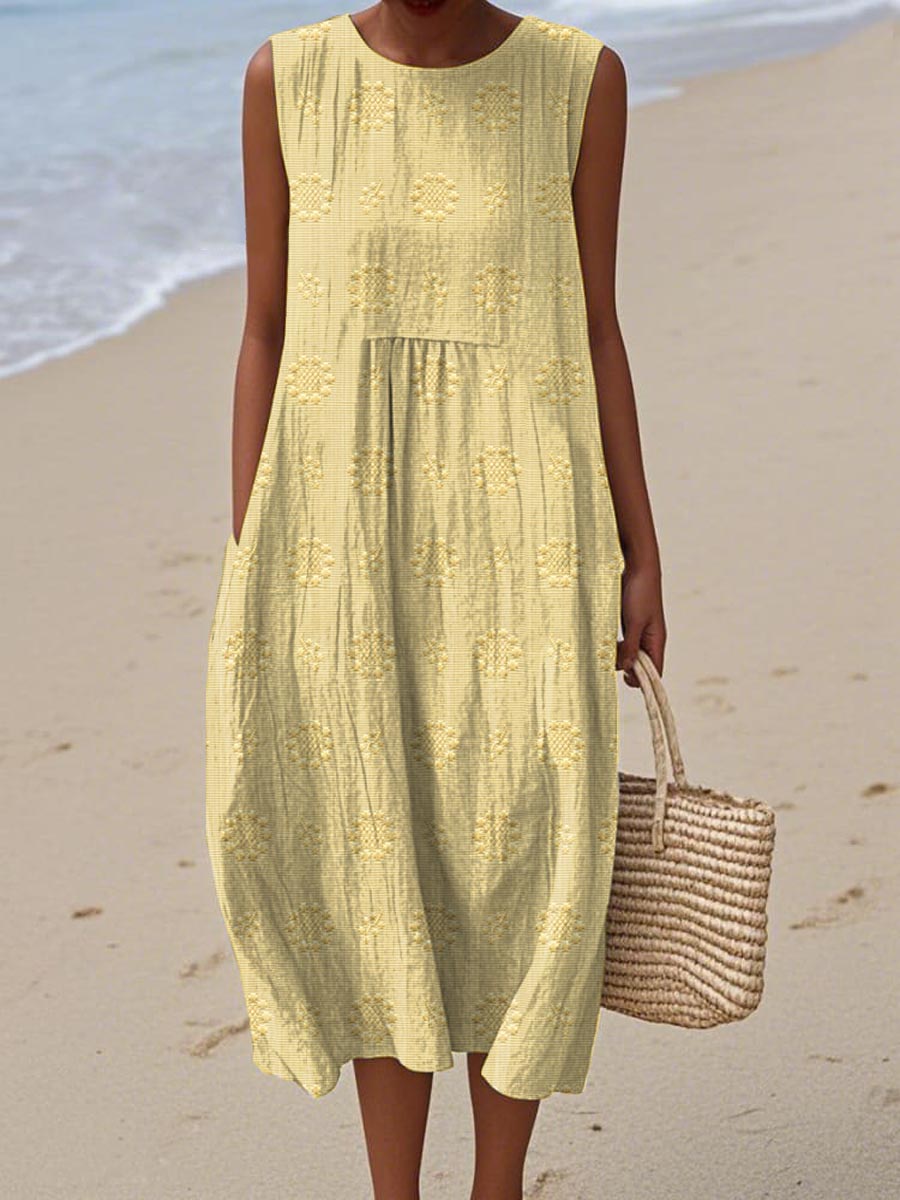Summer Pocket Dress for Women, Elegant Style