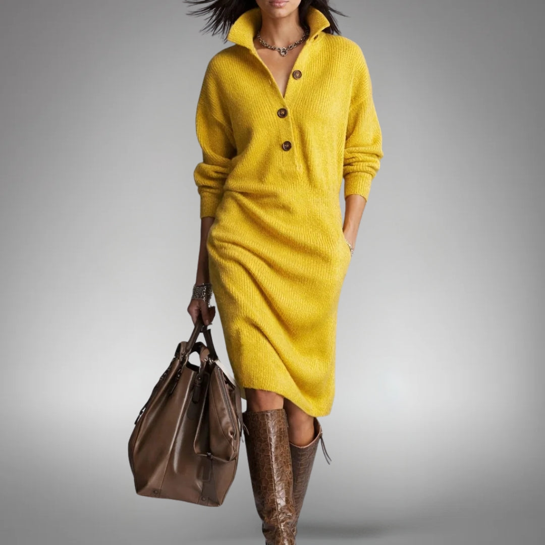 Sophisticated High Neck Dress for Women