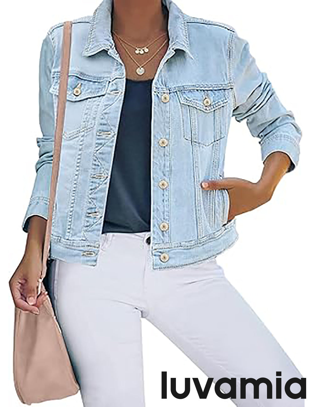Women's Button-Front Denim Jacket