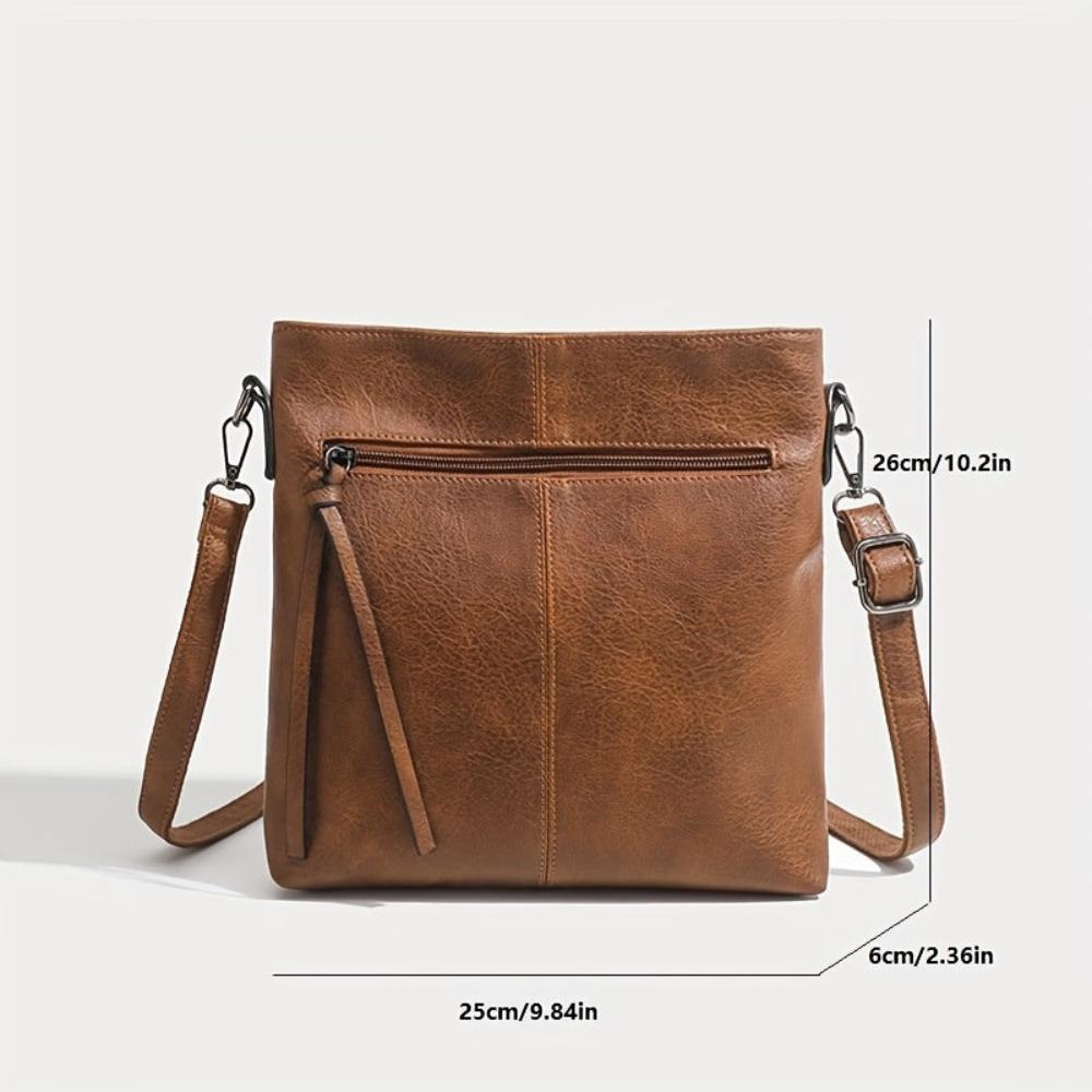 Zipper Sling Bag, Casual Fit