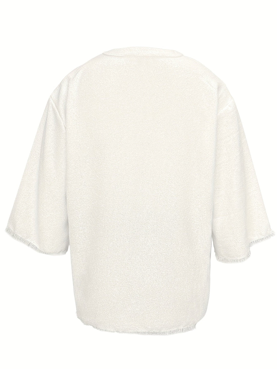 Lace-Up V-Neck Shirt for Men, Relaxed Style