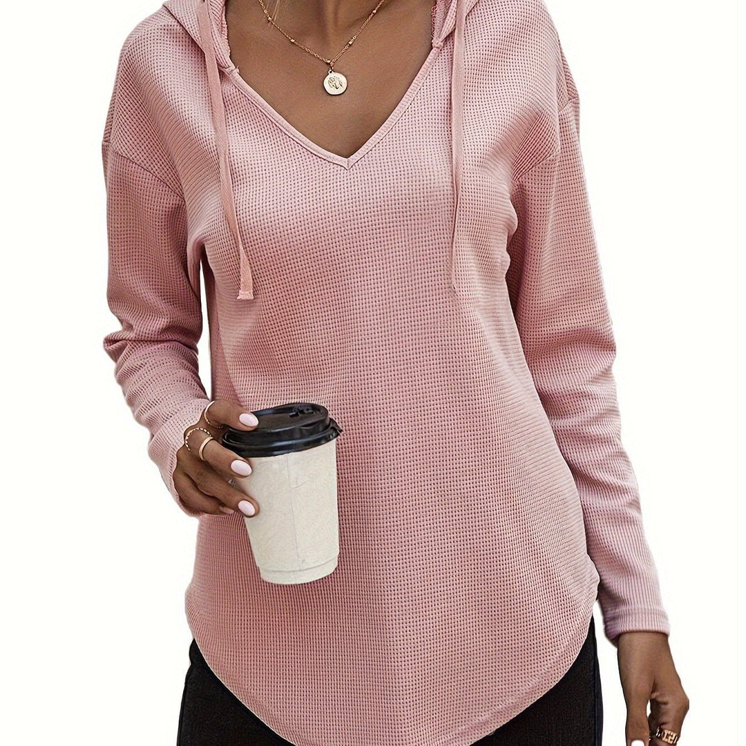 Women's Relaxed V-Neck Hoodie