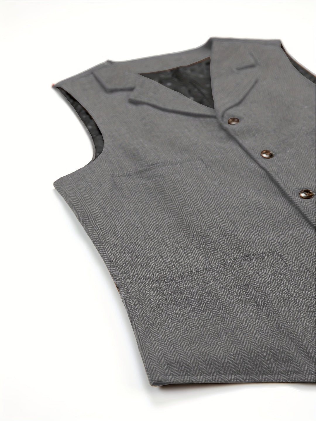 Heritage Herringbone Vest for Men, Plus Size