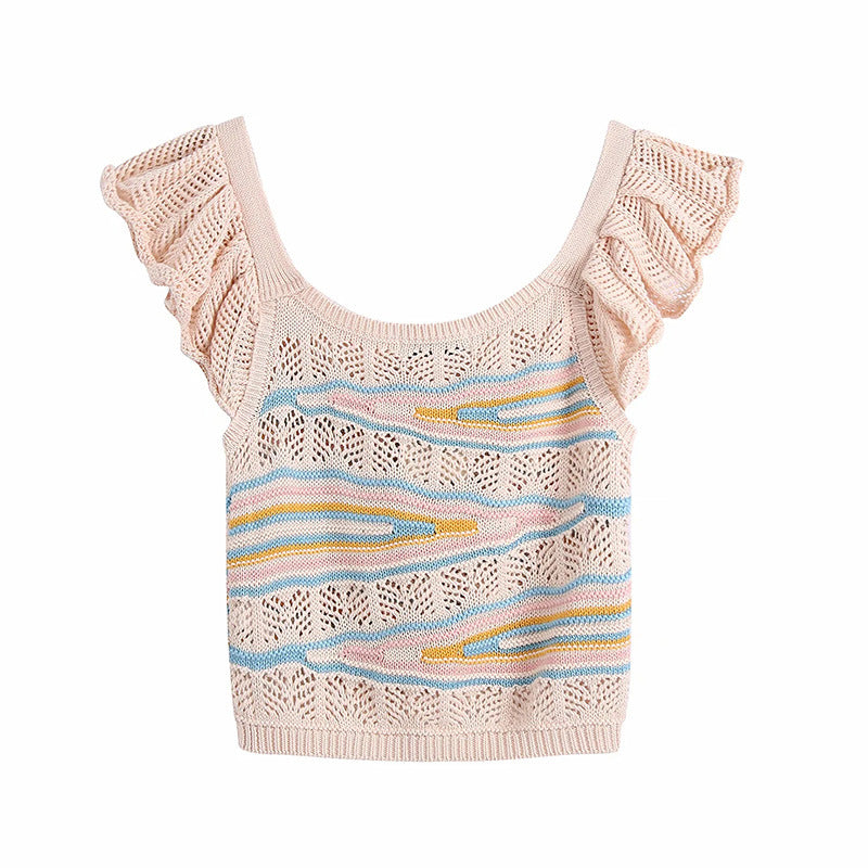 Women's Jacquard Mesh Knit Jacket