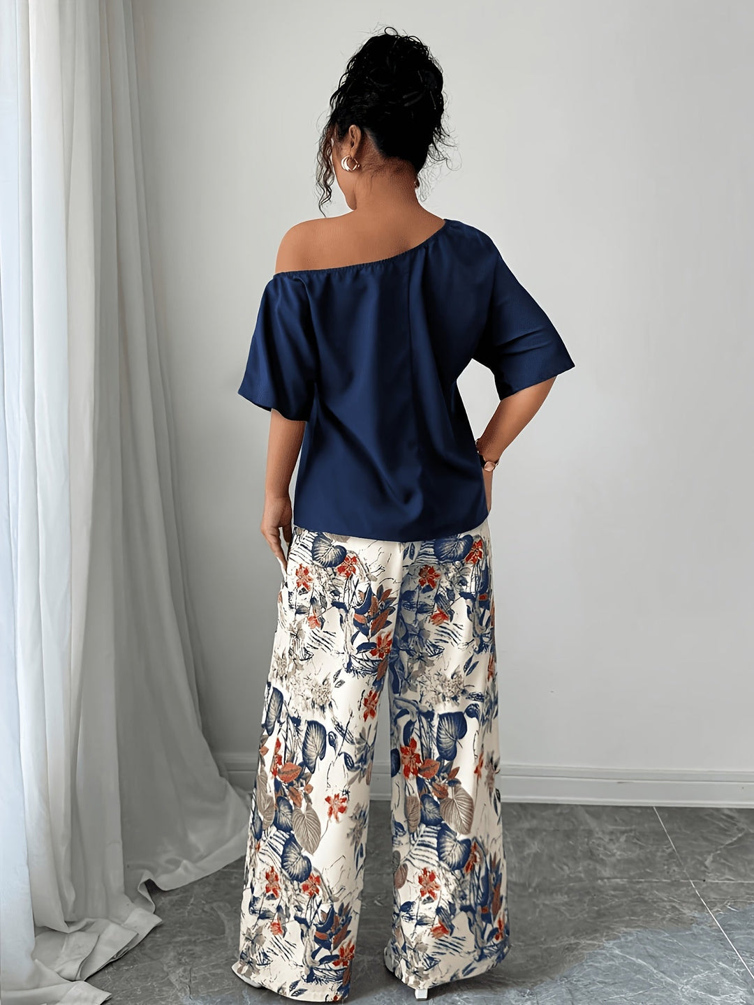 Off-Shoulder Two-Piece Set for Women