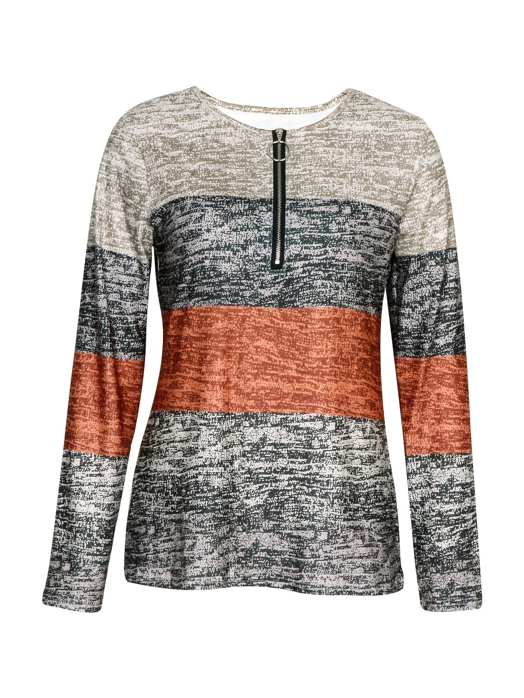 Colorblock Quarter-Zip Top for Women