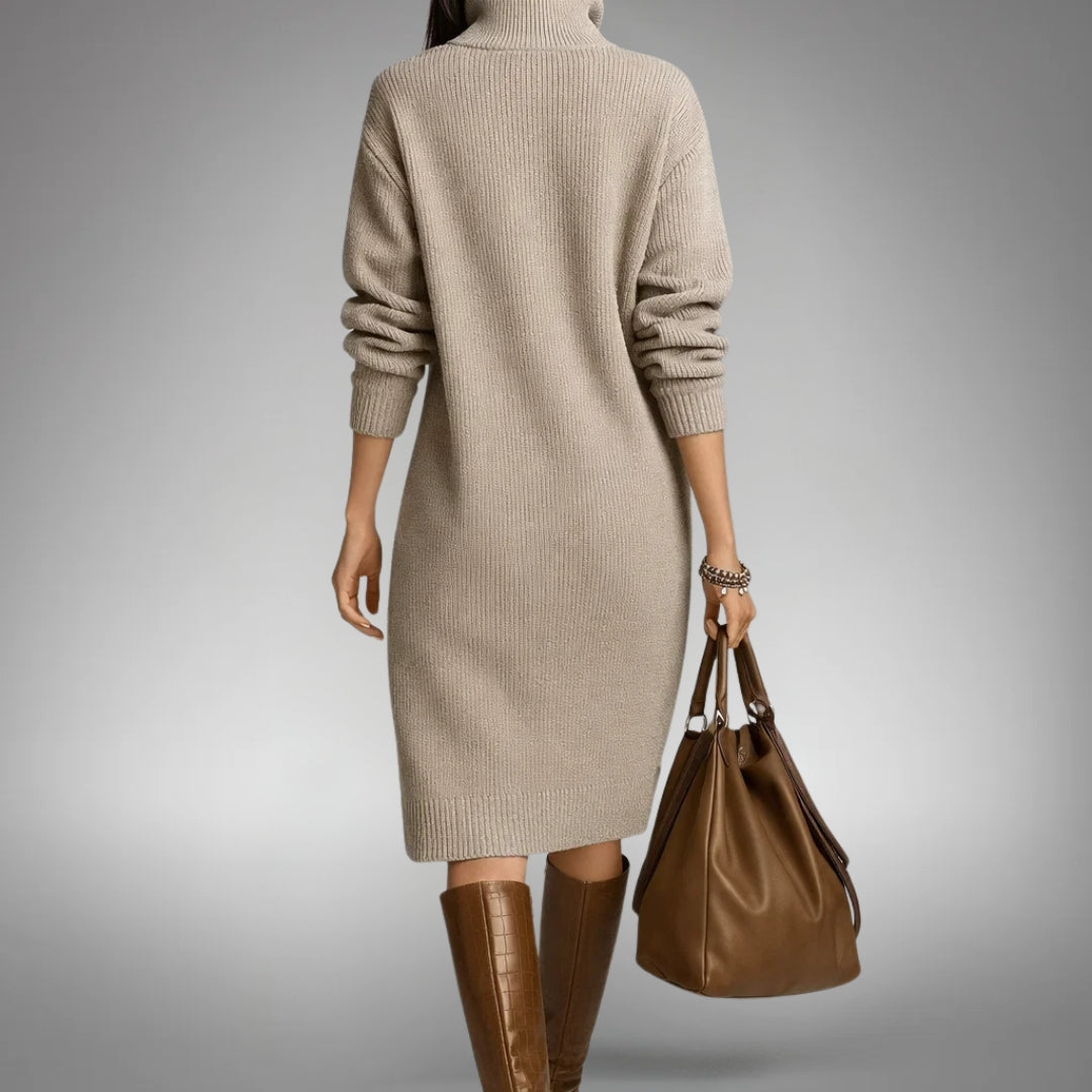 Sophisticated High Neck Dress for Women