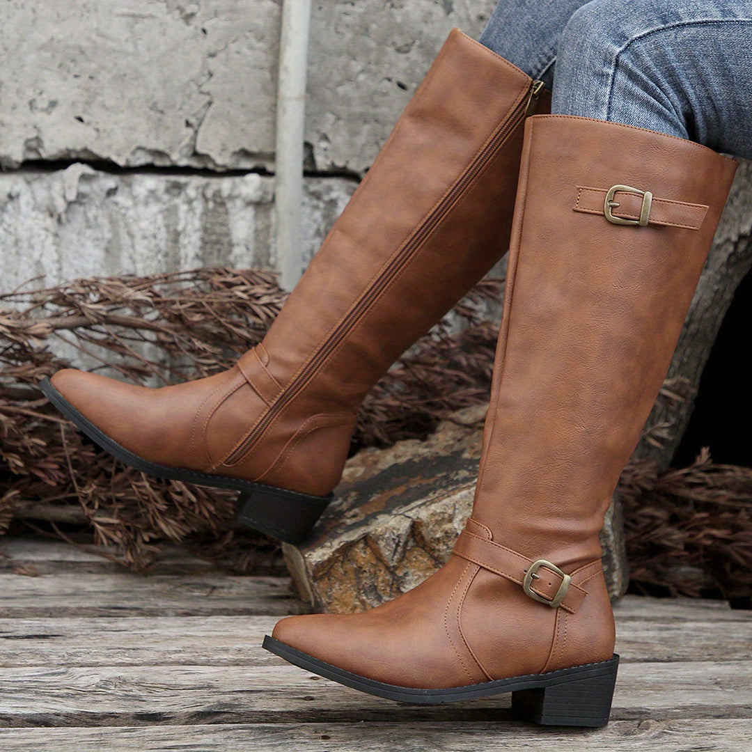 Classic Riding Knee-High Boots for Women