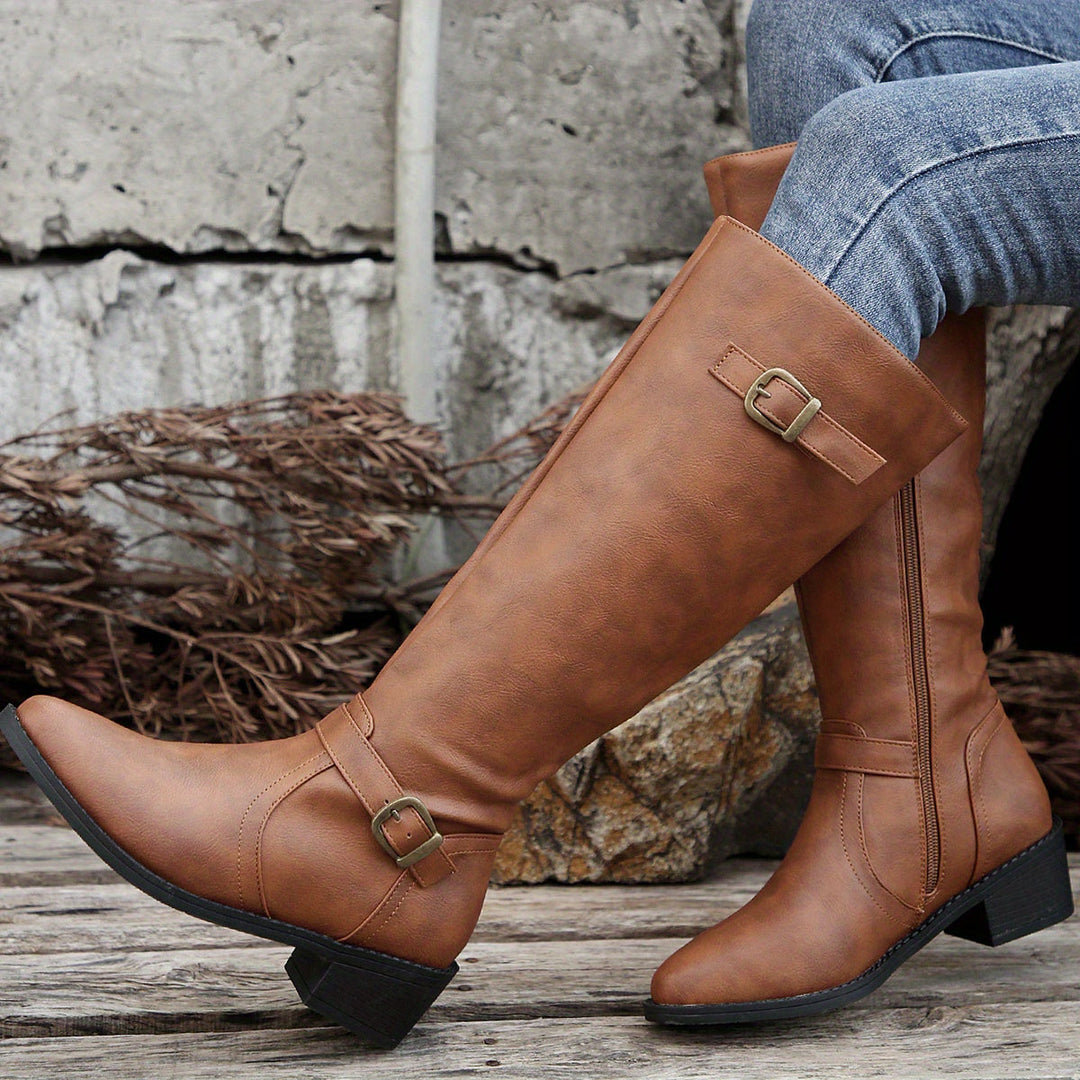 Classic Riding Knee-High Boots for Women
