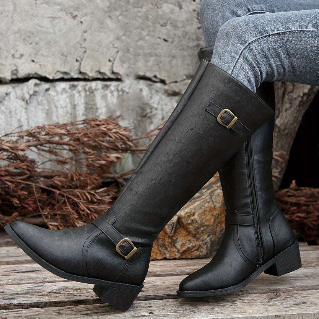 Classic Riding Knee-High Boots for Women