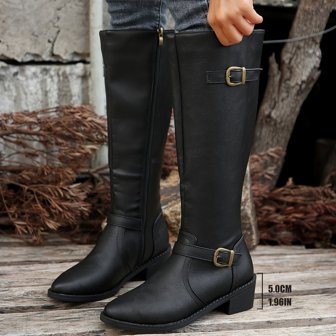 Classic Riding Knee-High Boots for Women