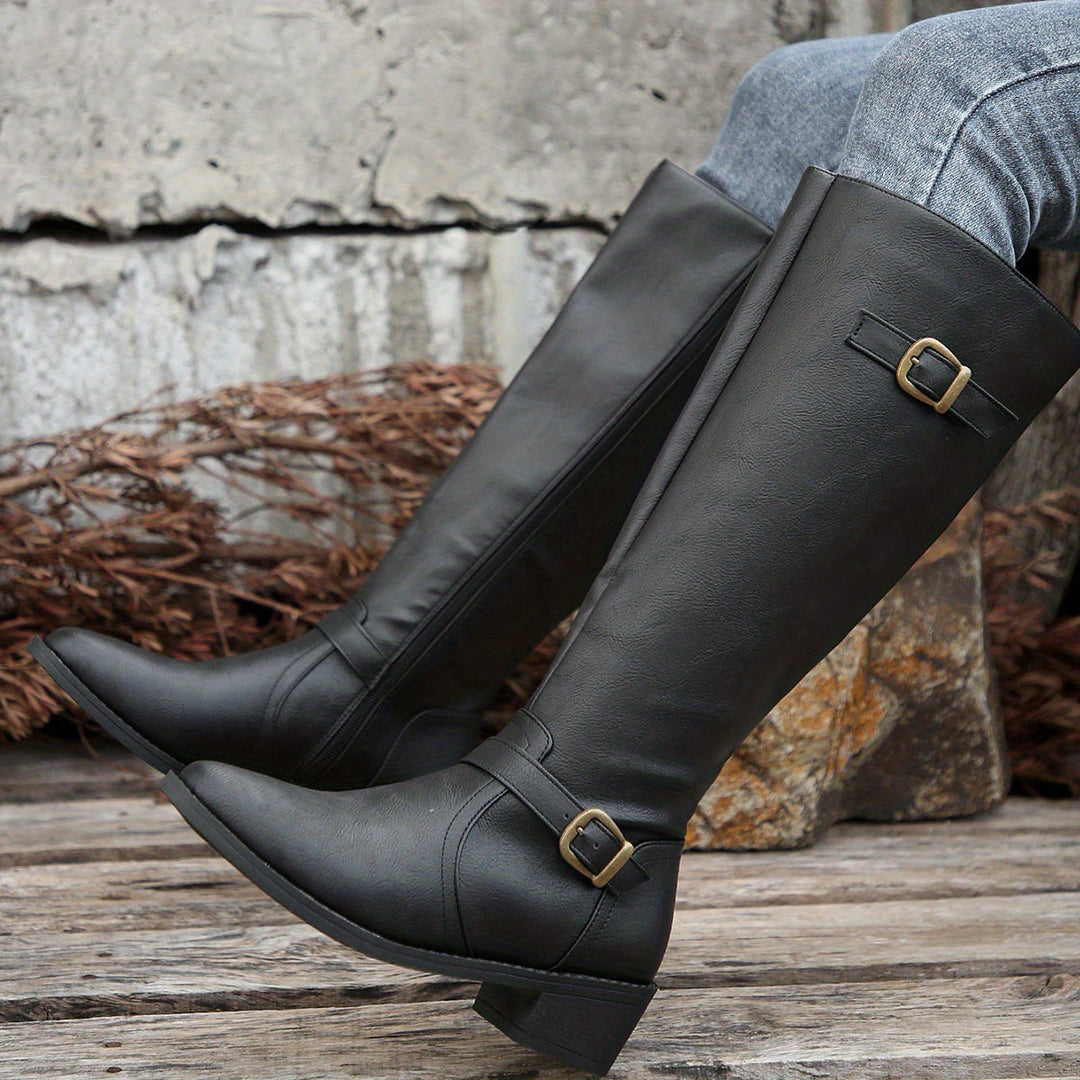 Classic Riding Knee-High Boots for Women