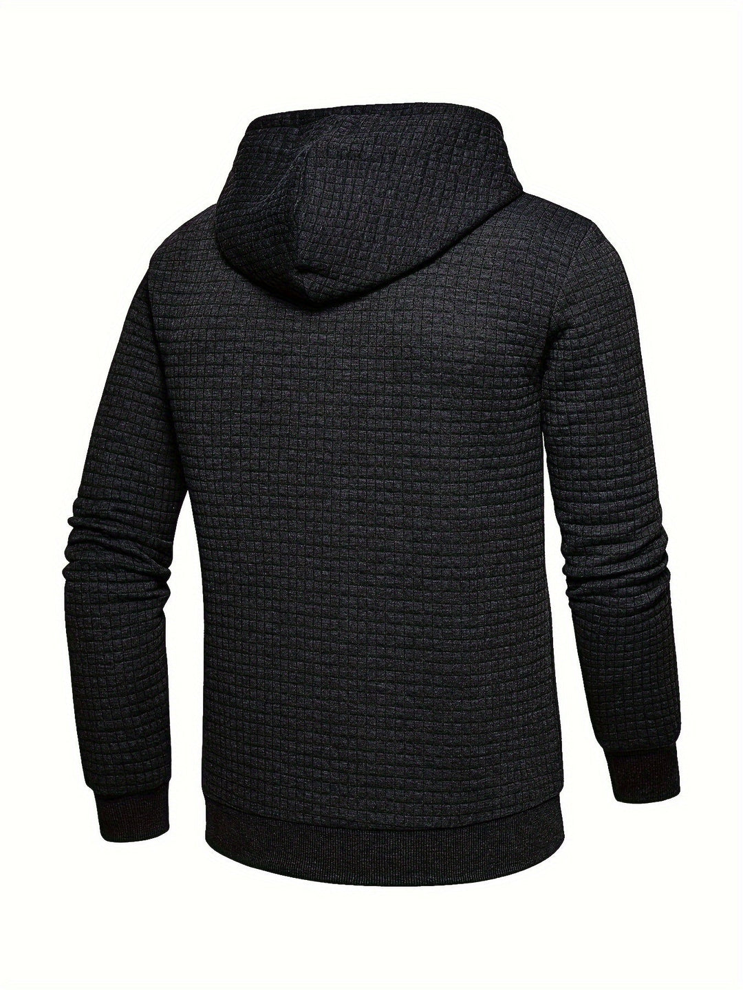 Textured Hooded Pullover Hoodie for Men