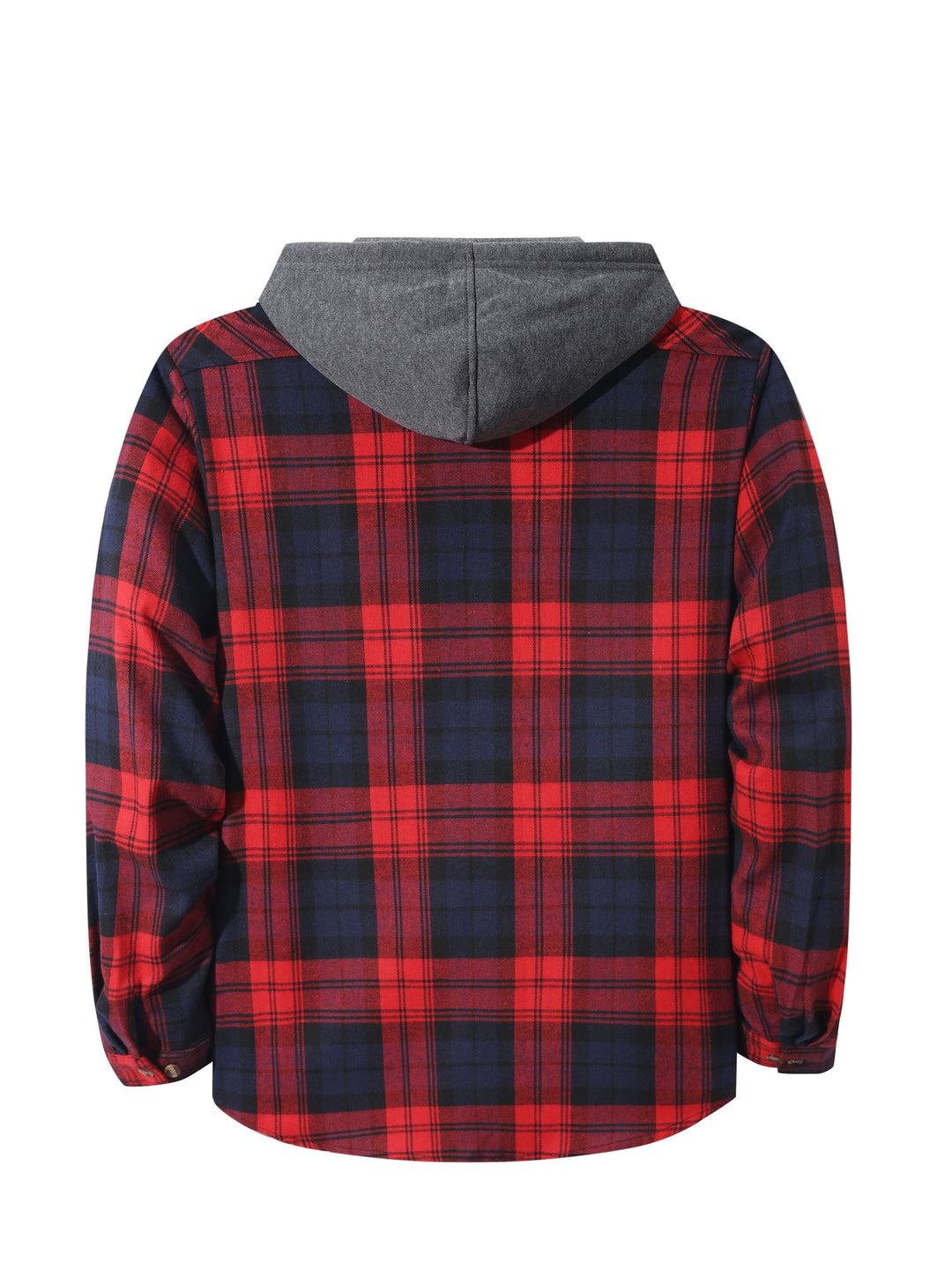 Checked Hooded Shirt for Men