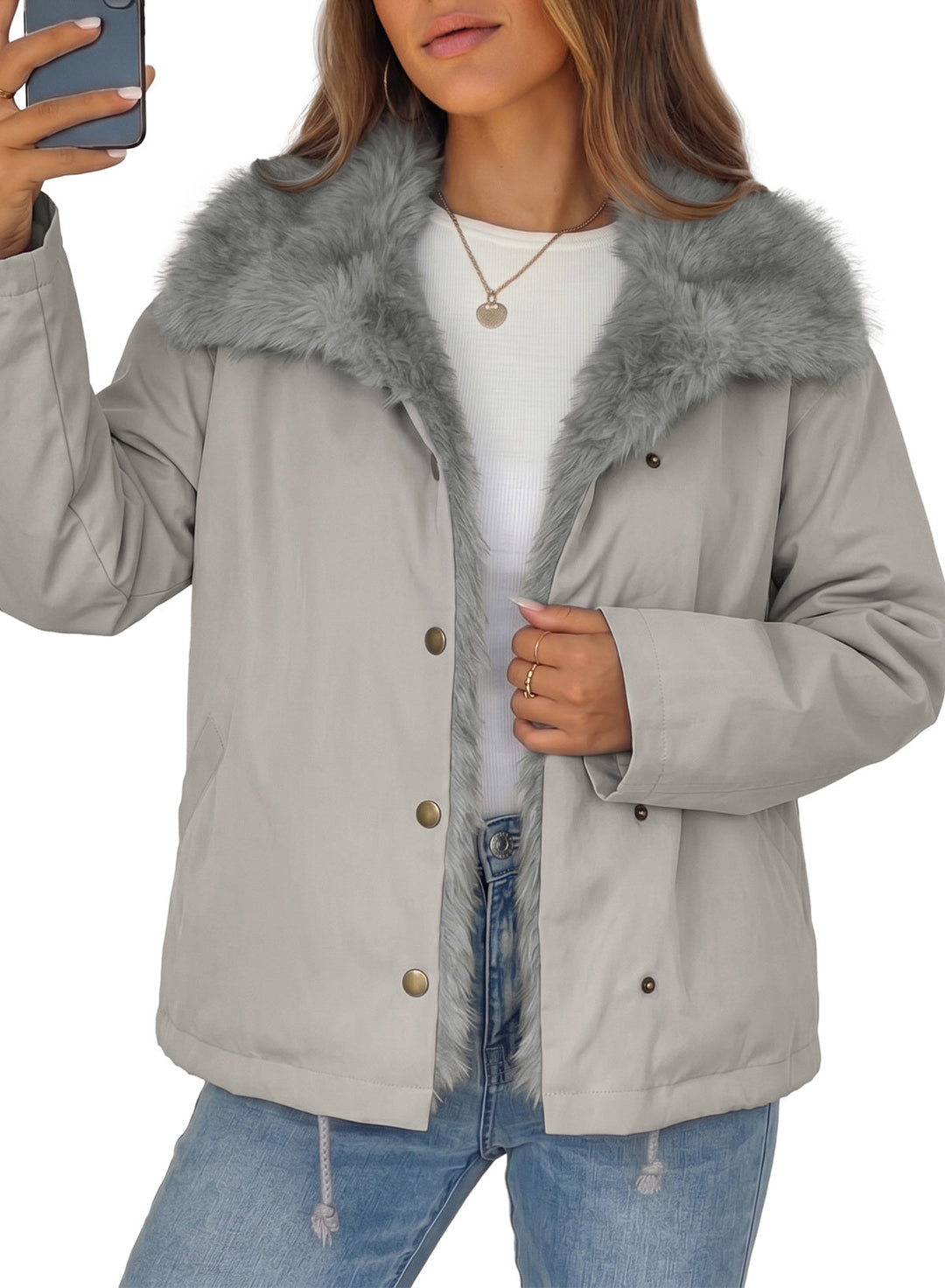 Women's Oversized Faux Fur Jacket