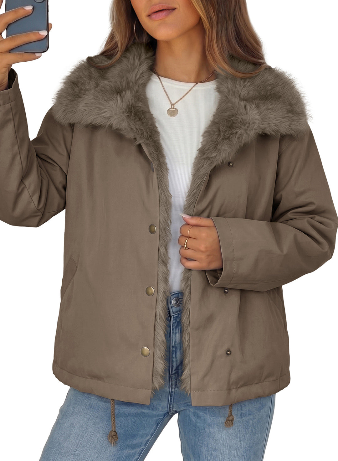 Women's Oversized Faux Fur Jacket