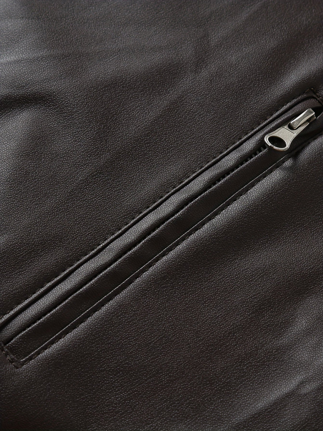 Stand-Collar Moto Jacket for Men