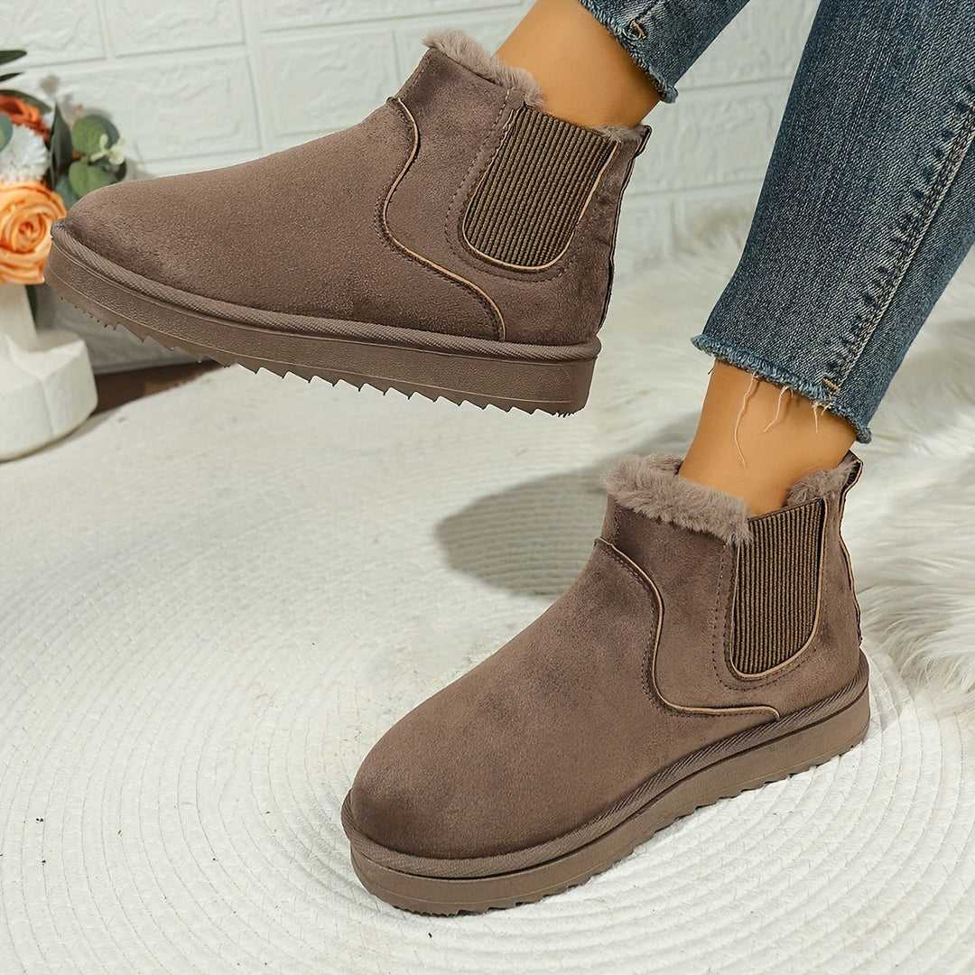 Platform Ankle Boots for Women, Cozy Style