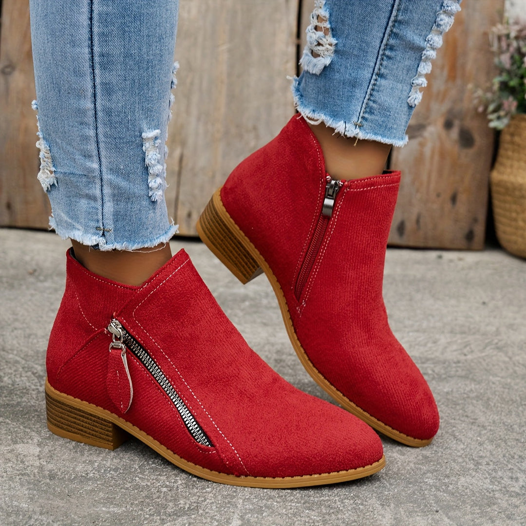 Comfortable Zipper Shoes for Women, Elegant Style