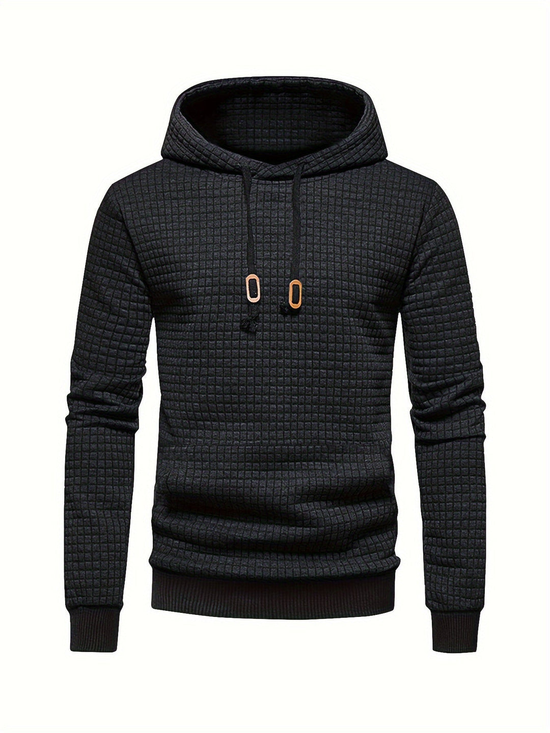 Textured Hooded Pullover Hoodie for Men