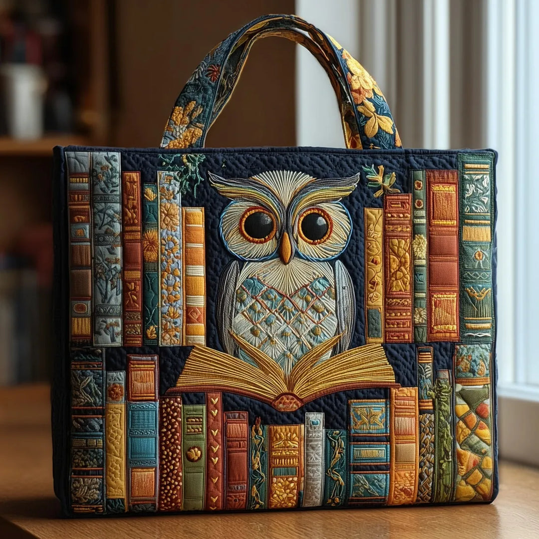 Multicolor Owl Art Tote Bag, Stylish Style