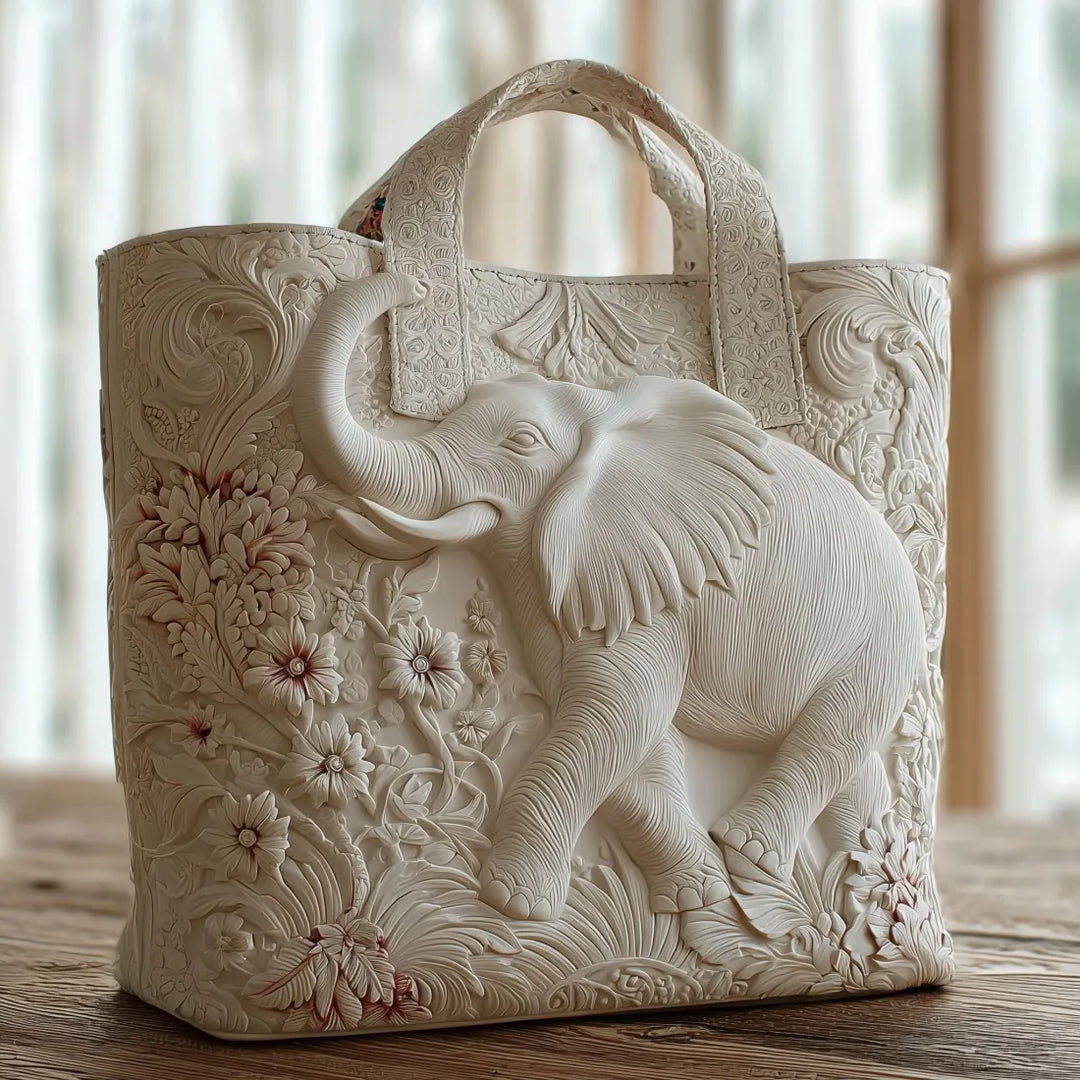 Elephant Art tote Bag, Elegant Fit