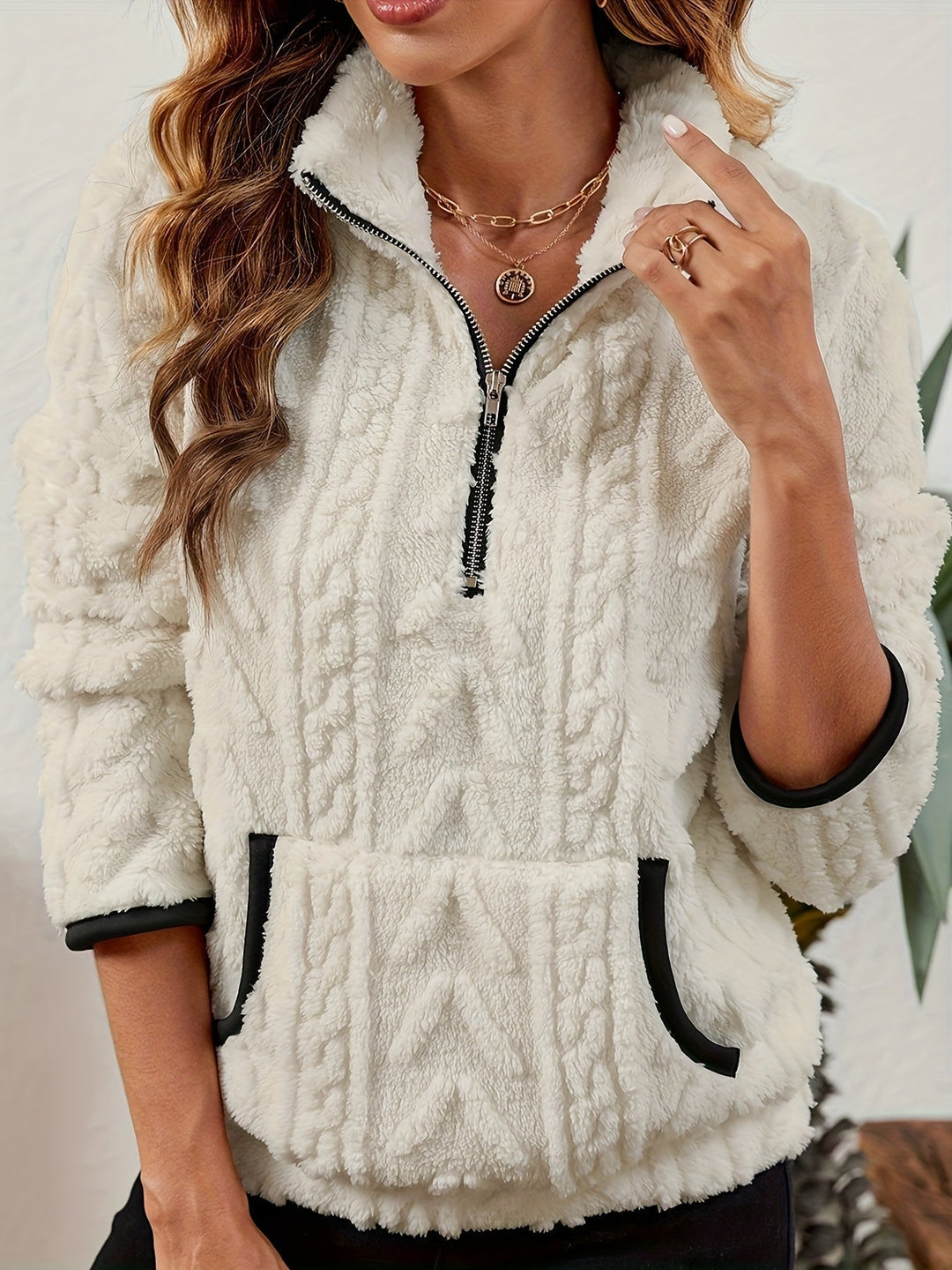 Half-Zip Pullover for Women, Cozy Style