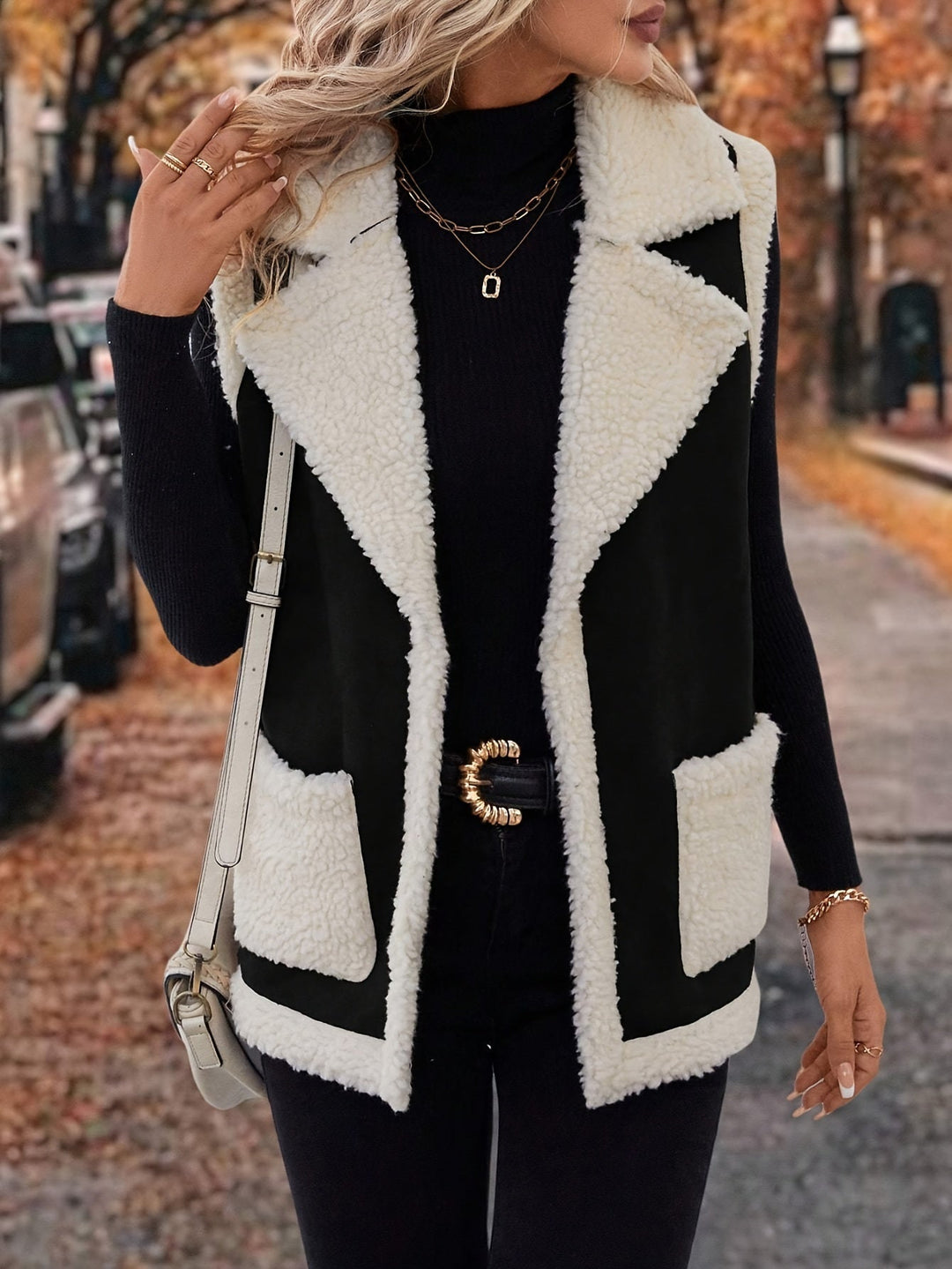 Cozy Lapel Warm Vest for Women