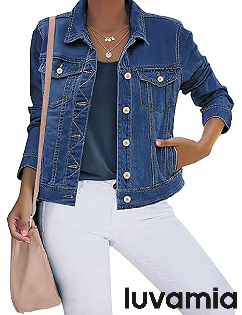 Women's Button-Front Denim Jacket
