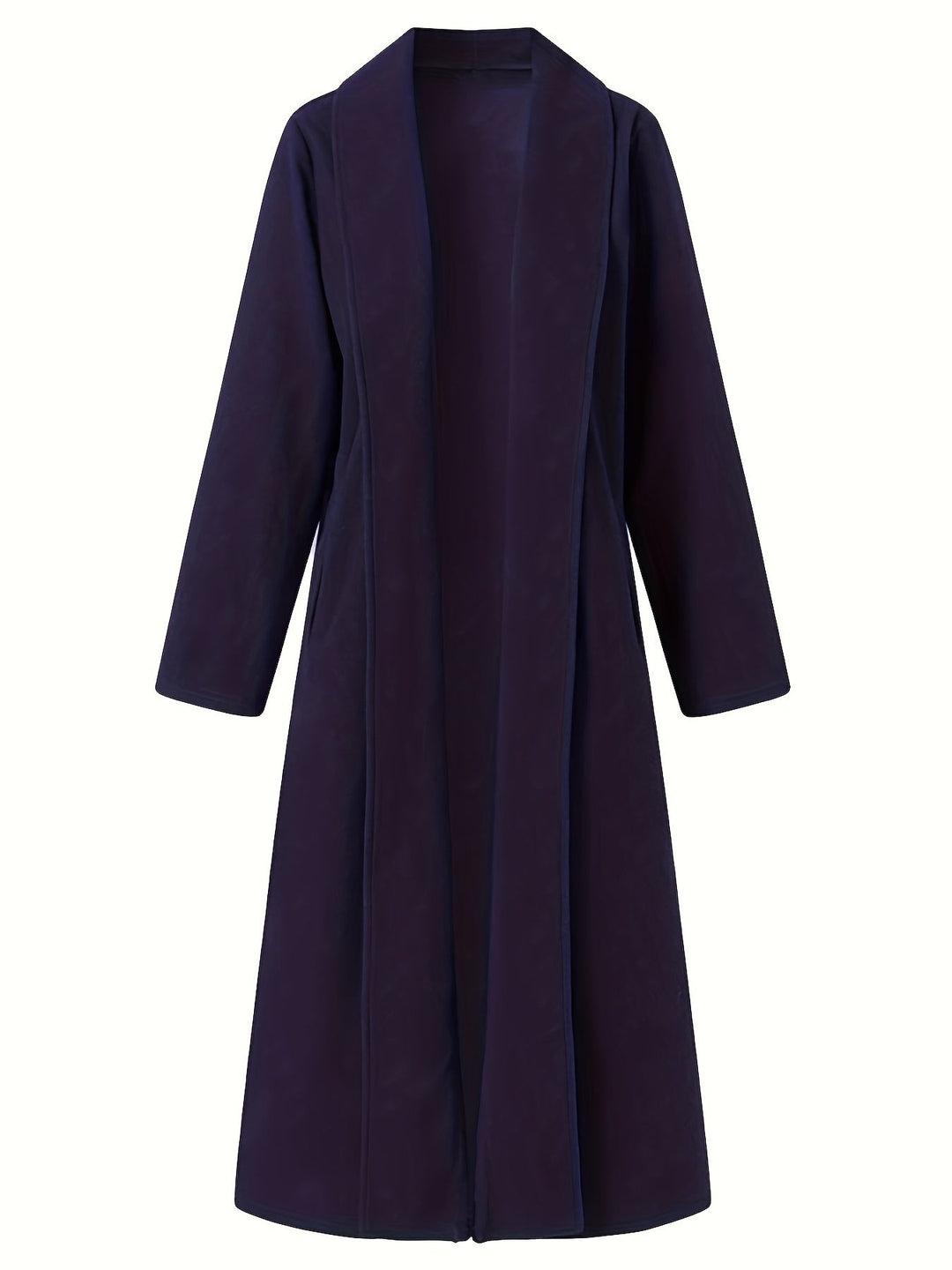 Elegant Longline Coat for Women, Plus Size