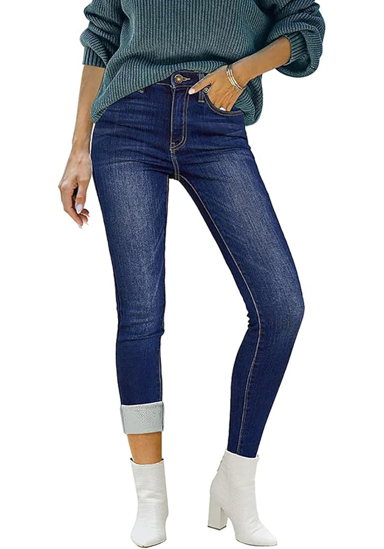 Women's Thermal Cotton Blend Pants with Fleece Lining – Stretch
