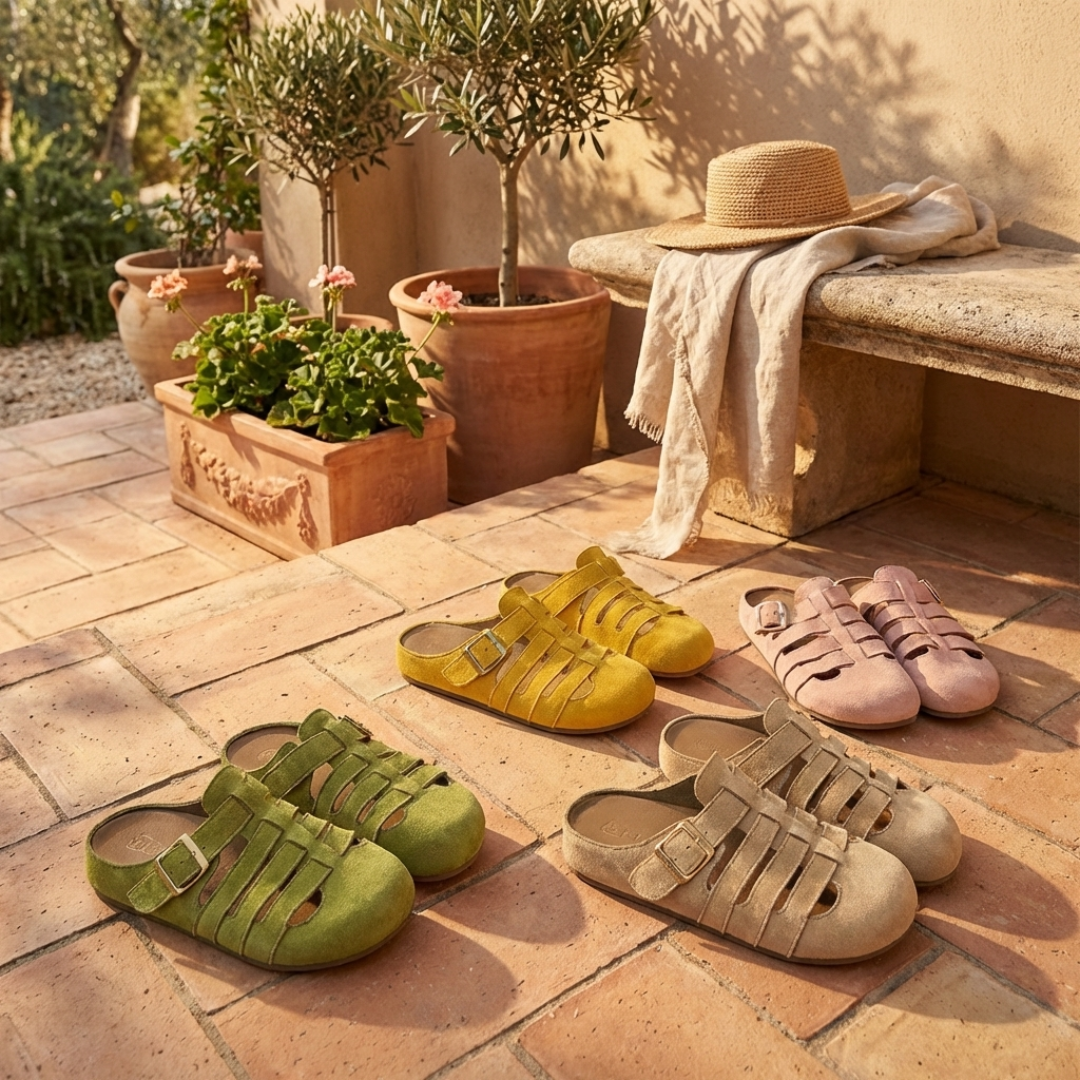 Ladies Comfortable Slip-On Mule Sandals