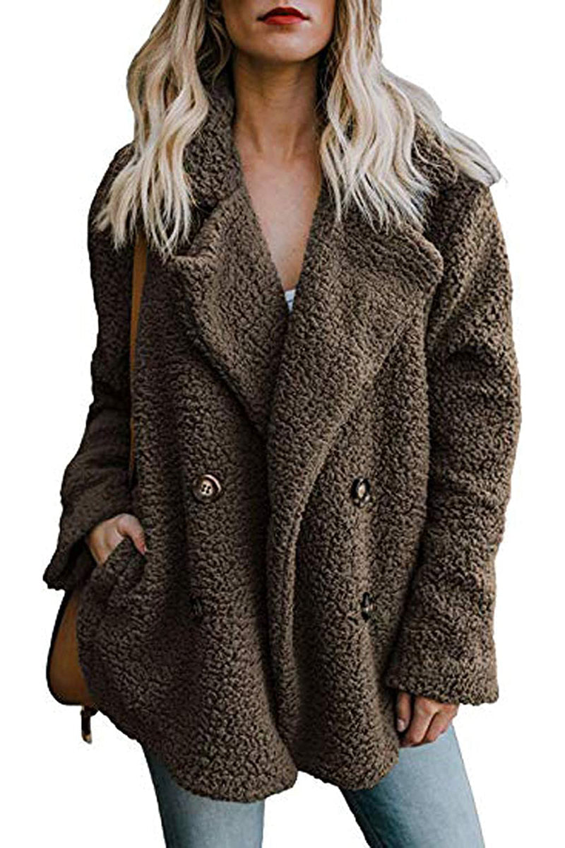 Women's Fuzzy Faux Fur Winter Coat