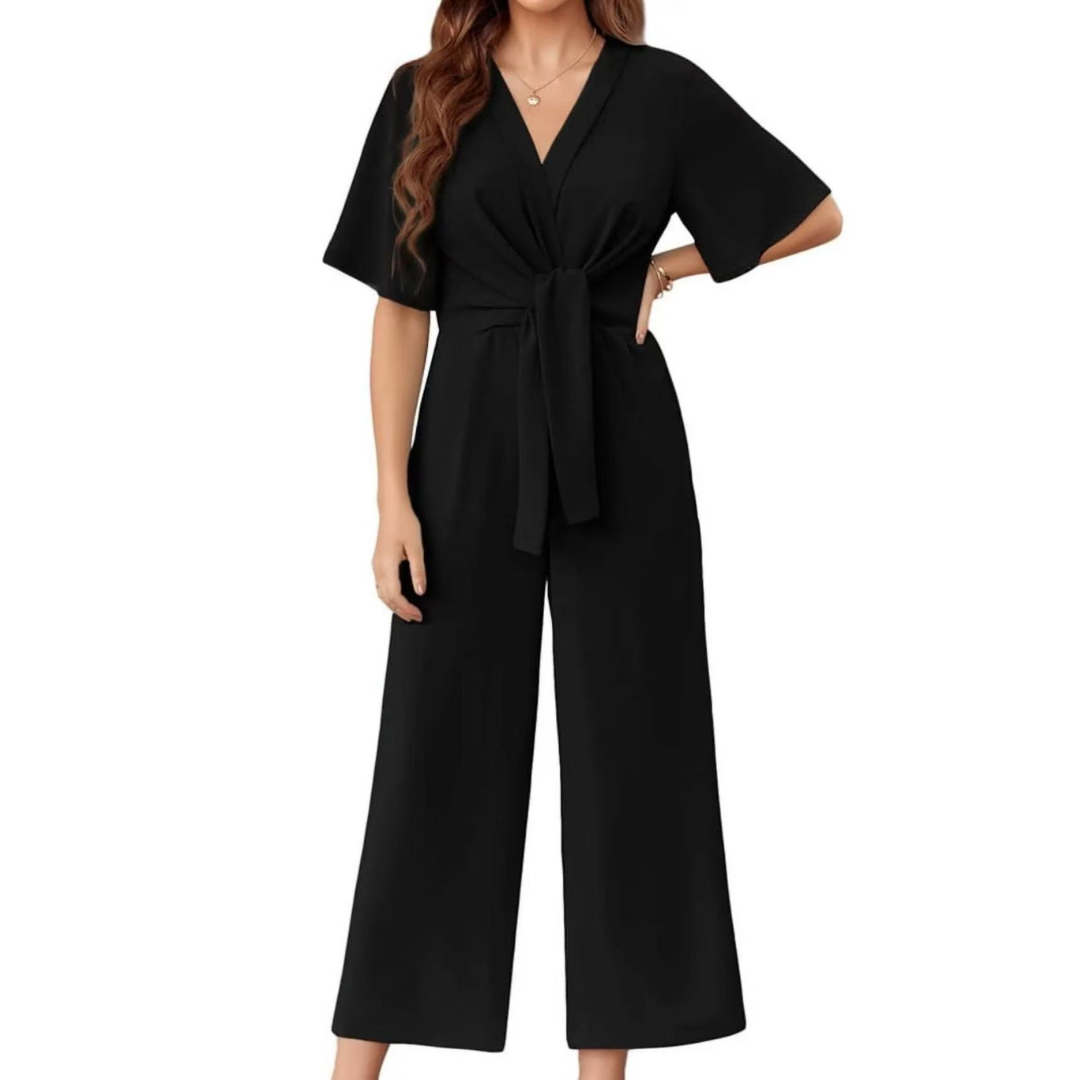 Summer Tie Knot Jumpsuits for Women, Elegant Style