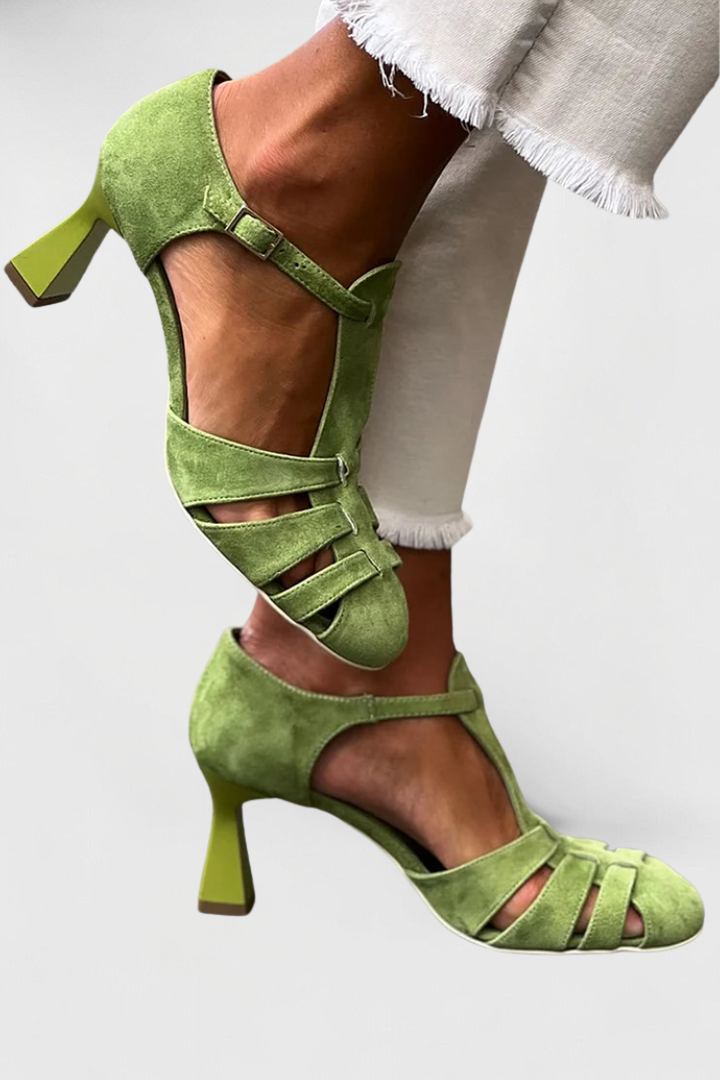 Vintage Strap Heels for Women, Premium Style