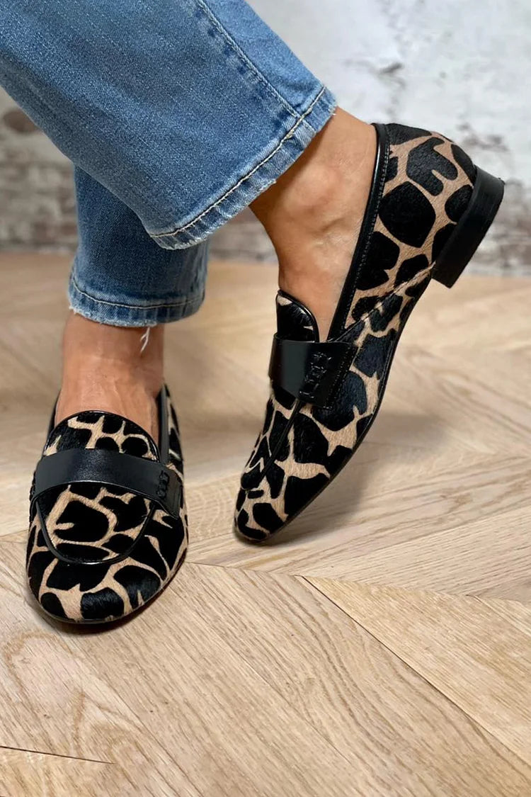 Elegant Animal Print Loafer