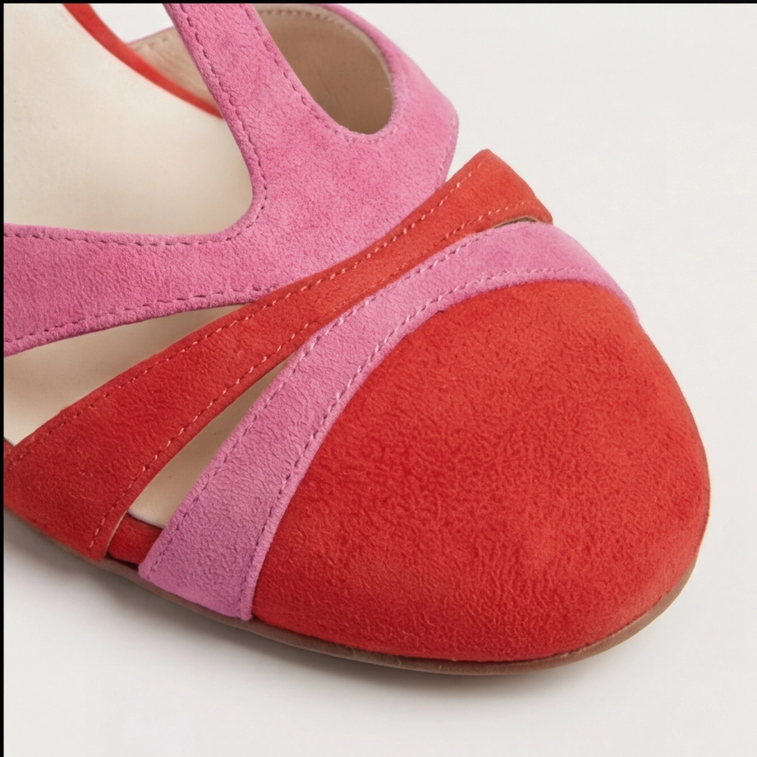 Closed Toe T-Strap Heels, Women's Modern Fit