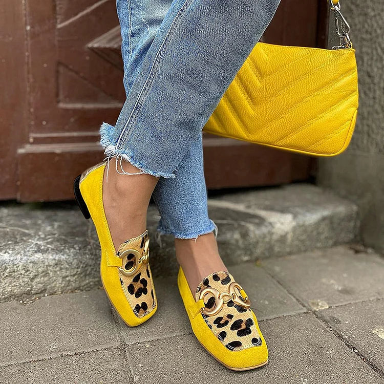 Leopard Print Loafers, Stylish Fit