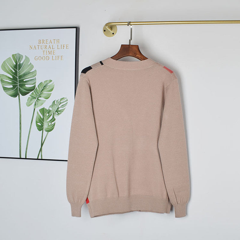 Women's Knit Cardigan – Gray, Khaki