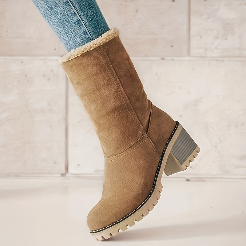 Cuffed Ankle Boots, Women's Cozy Fit