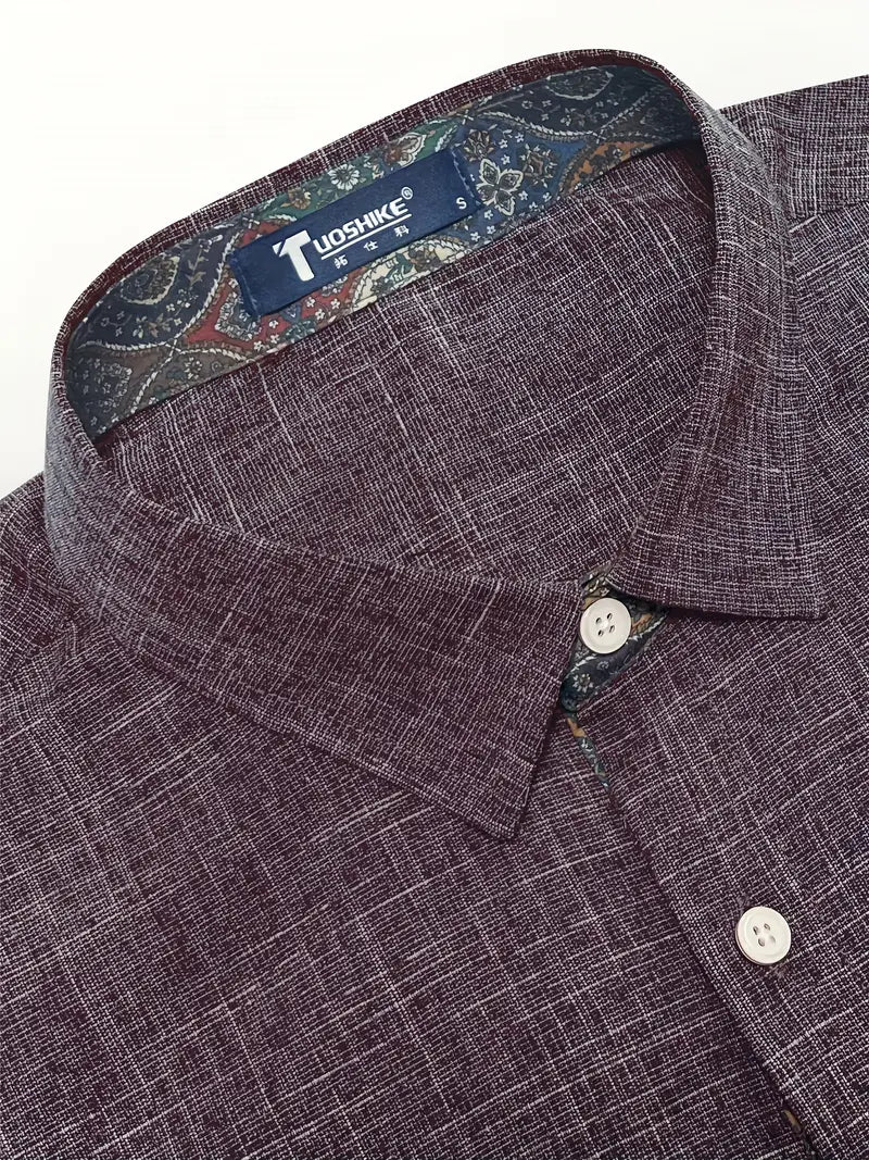 Button-Up Shirt for Men, Tailored Style