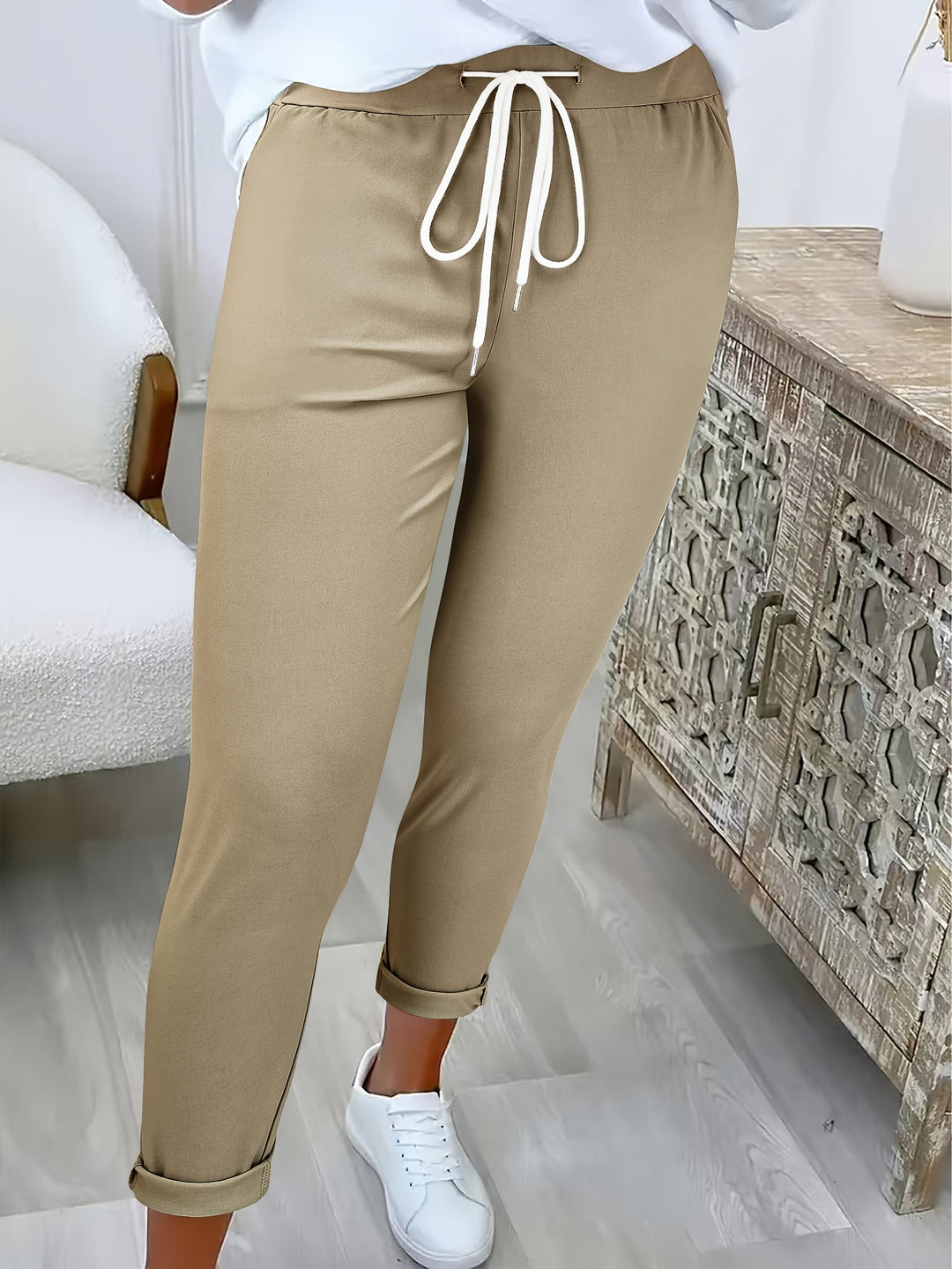 Relaxed Drawstring Pants for Women