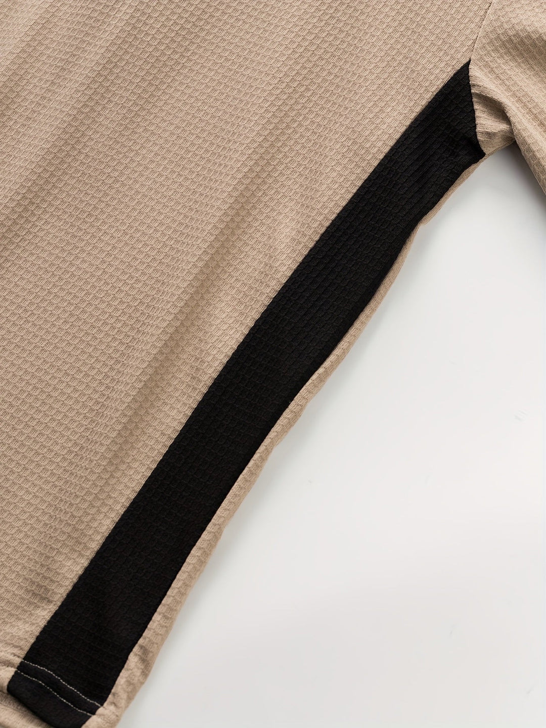 Textured Long-Sleeve Henley for Men, Plus Size