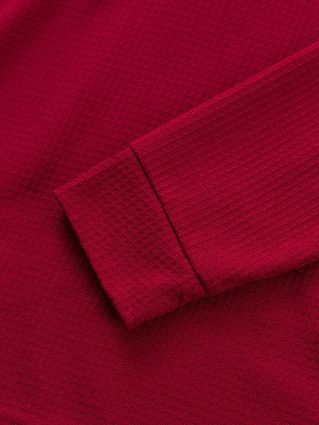 Textured Long-Sleeve Henley for Men, Plus Size