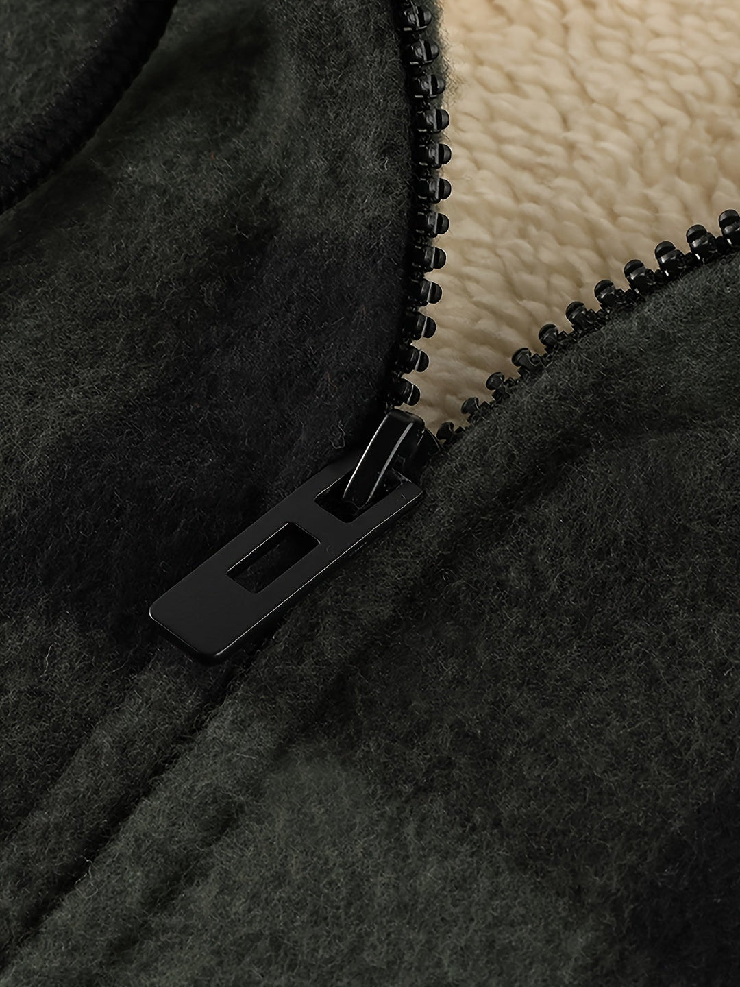 Hooded Zip-Up Jacket, Men's Cozy Fit