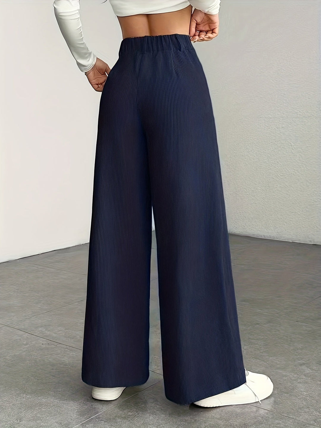 Women's High-Waisted Wide-Leg Trousers