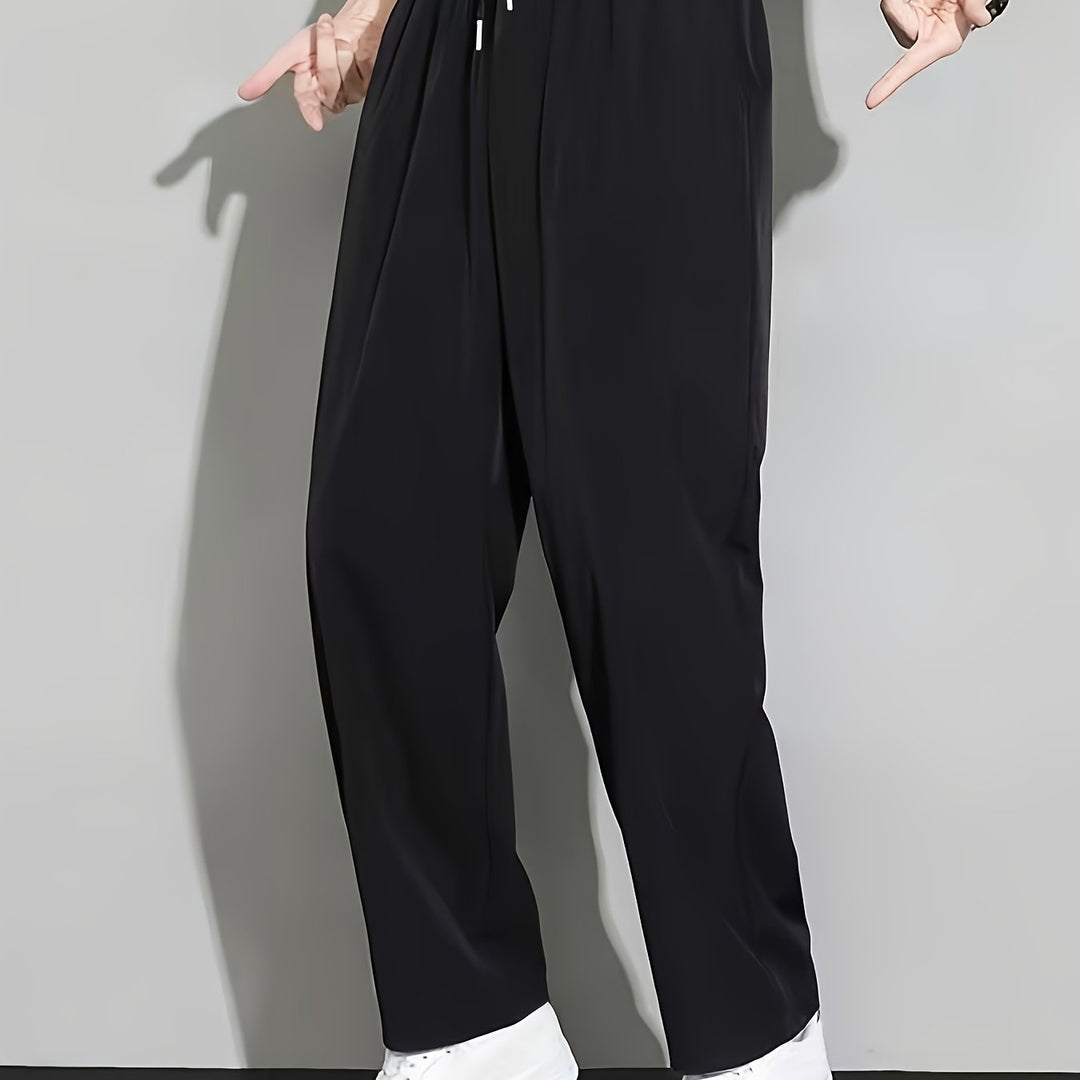 Straight-Leg Pants for Men, Relaxed Style