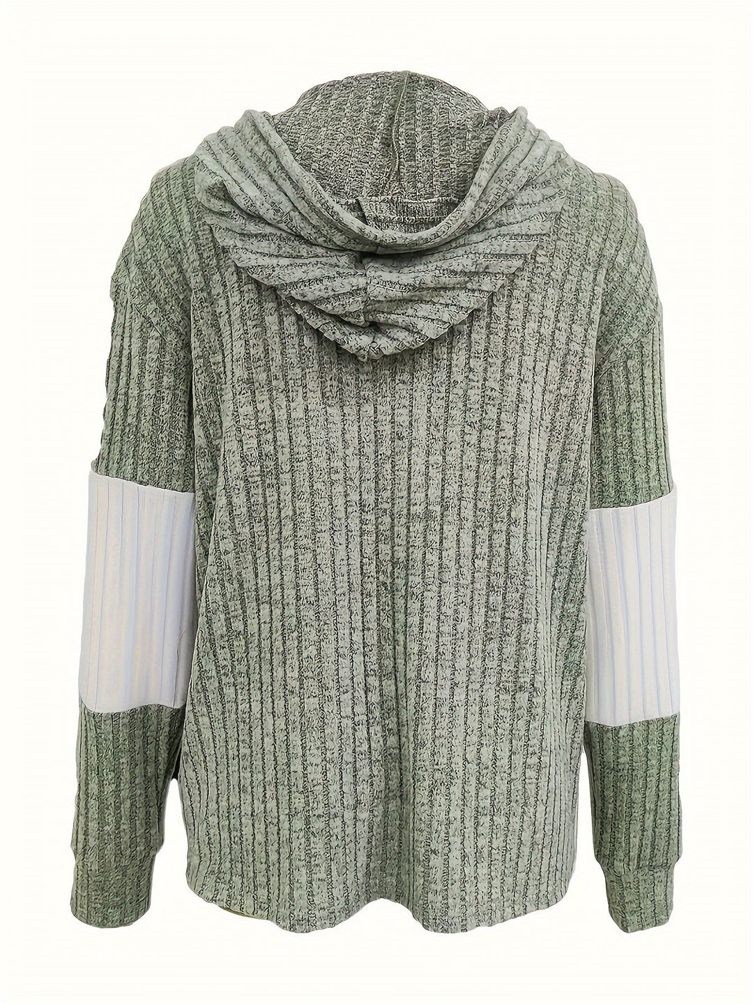 Color-Block Zip-Up Hoodie for Women, Cozy Style